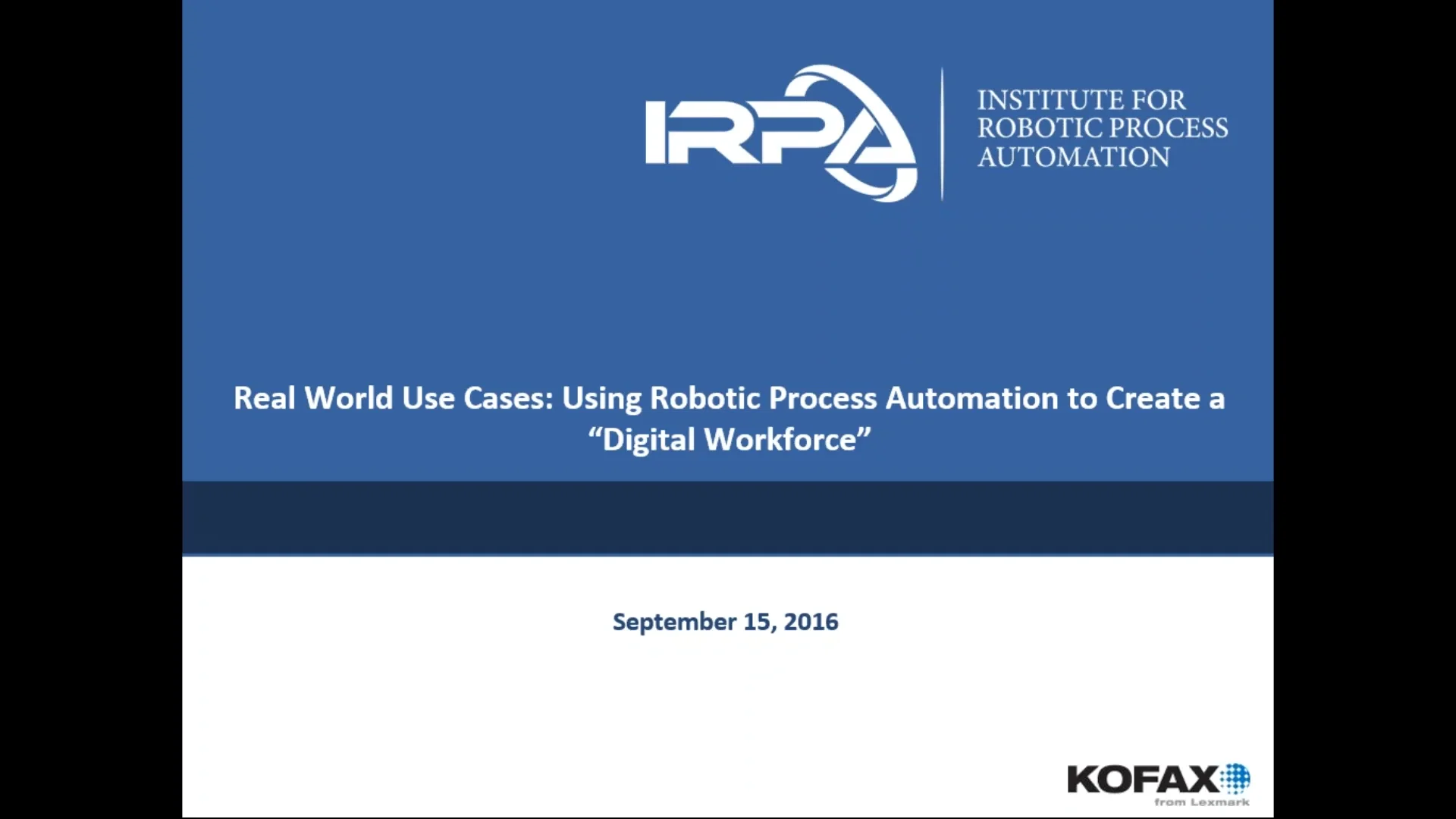 Institute for store robotic process automation