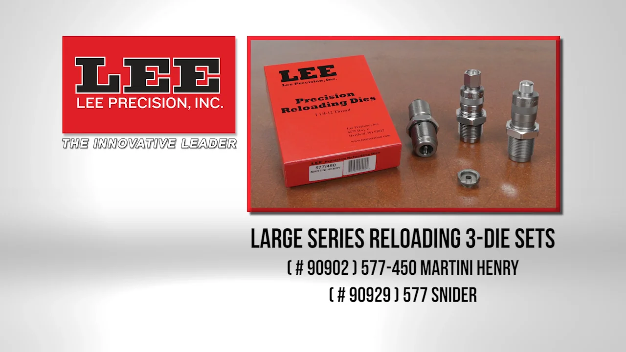 Lee Precision Carbide 3 Die Set 32 S&W (Short) INCLUDES Shellholder 90696 New