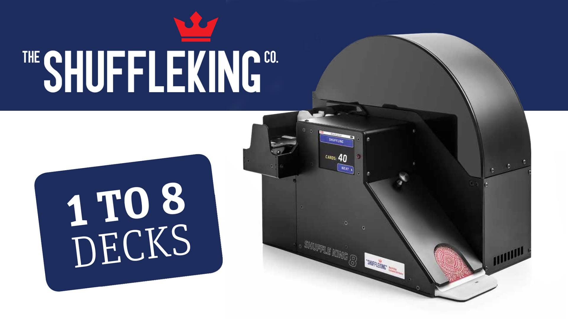 Shuffle King 8 Blackjack, Baccarat and Poker 18 deck shuffler on Vimeo