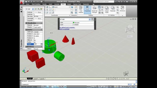 M1A3 - Criando sólidos com geometria pré-definida