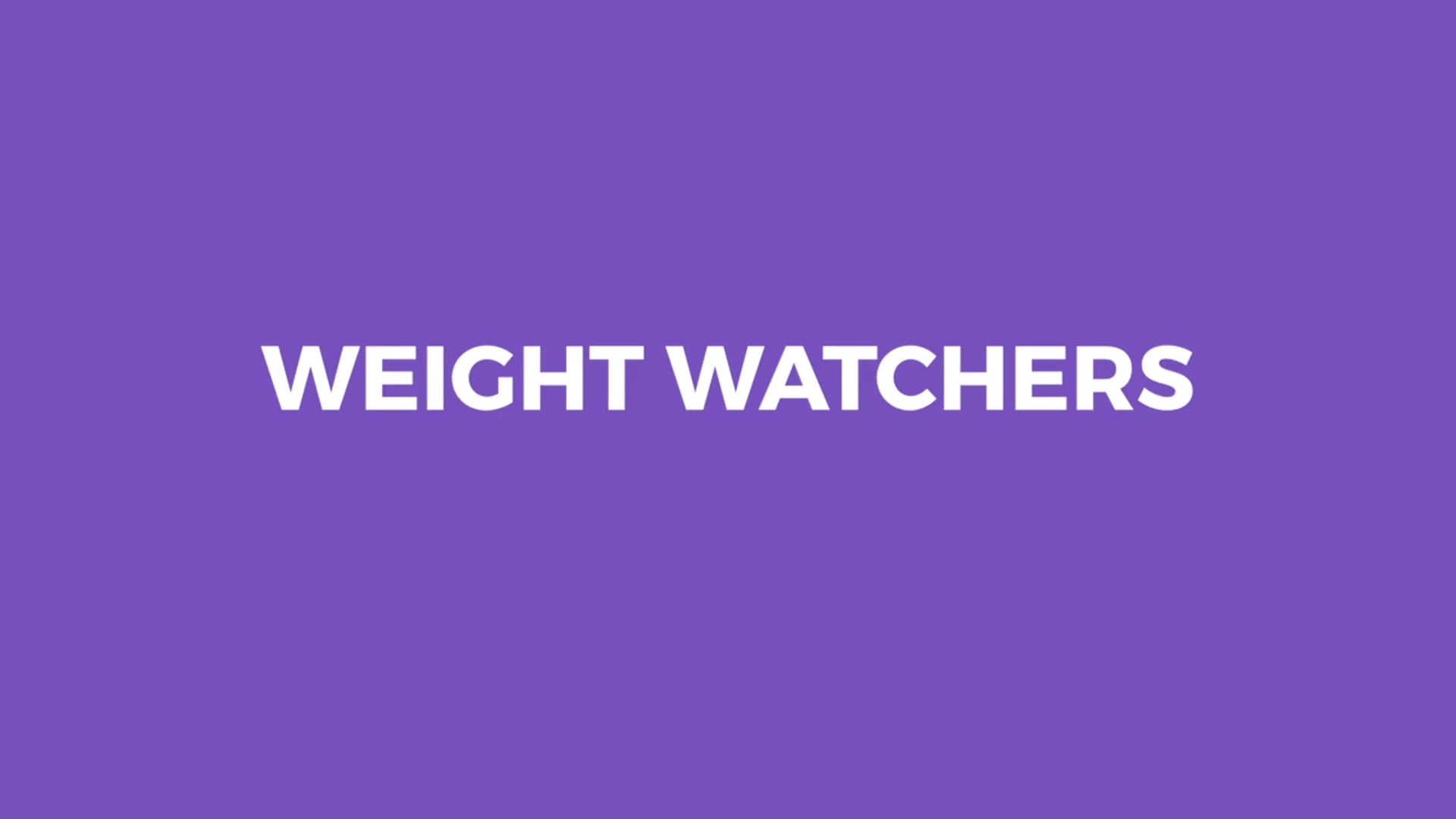 WeightWatchers // Promo