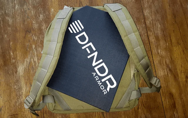 Dfndr backpack hot sale armor