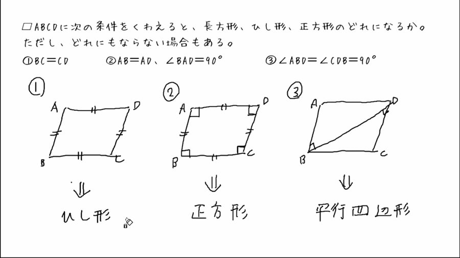 長方形 ひし形 正方形 問題 On Vimeo