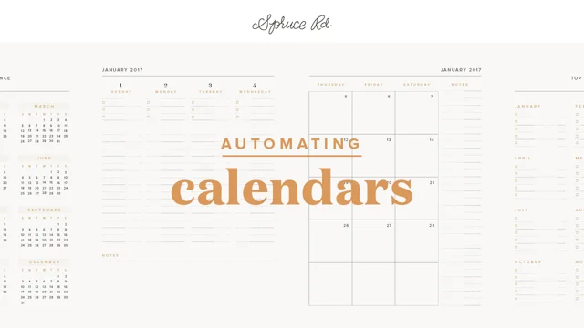 New mini-class: Automating Calendars with InDesign – Spruce Rd.