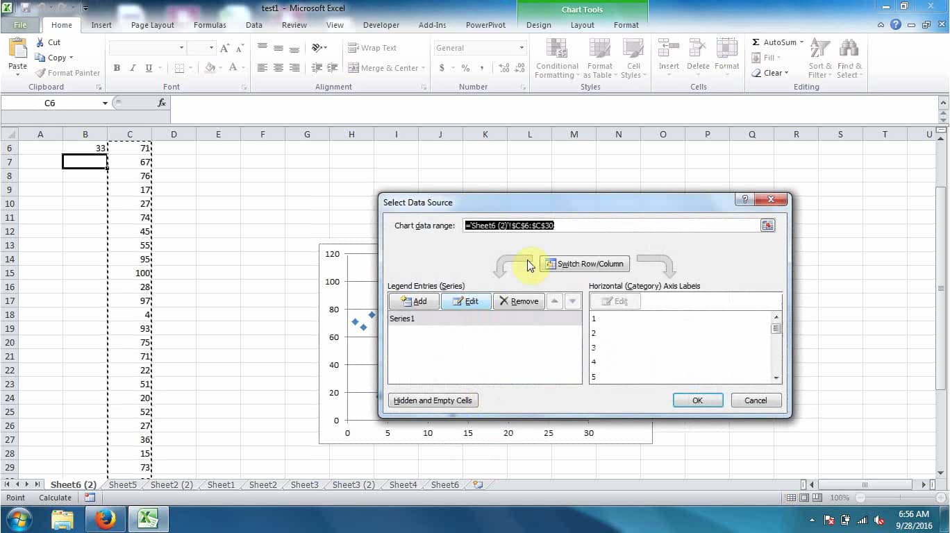 dynamic chart source (from cell value) on Vimeo