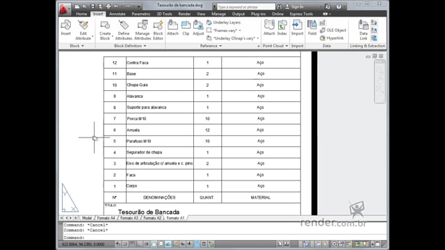M1A1 - Apresentação do Curso e do AutoCAD 2012