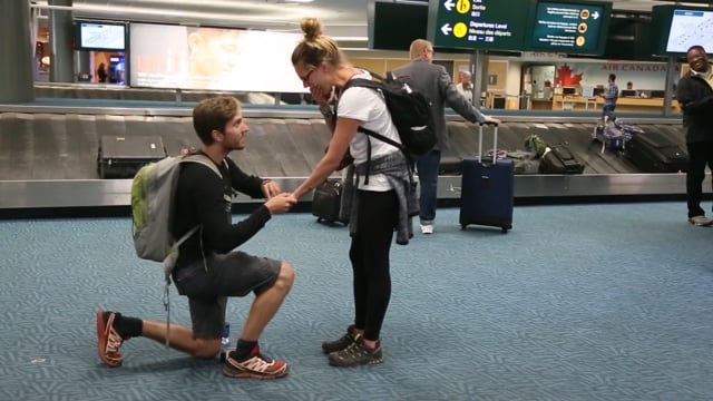 Proposal at YVR Vancouver Airport