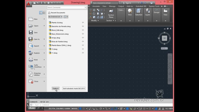 M1A2 - Apresentando a Nova Interface do AutoCAD 2015