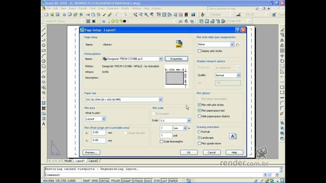 M4A3 - Desenvolvendo Layout para Formato A2 no AutoCAD 2008