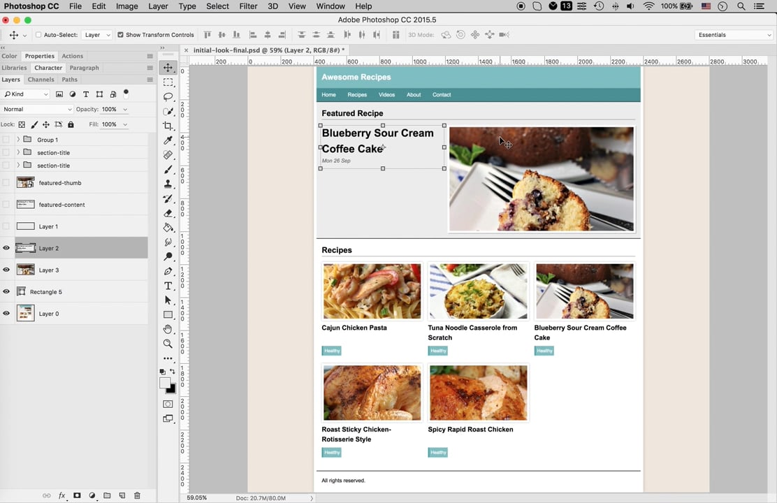 How to edit web designs in Photoshop on Vimeo