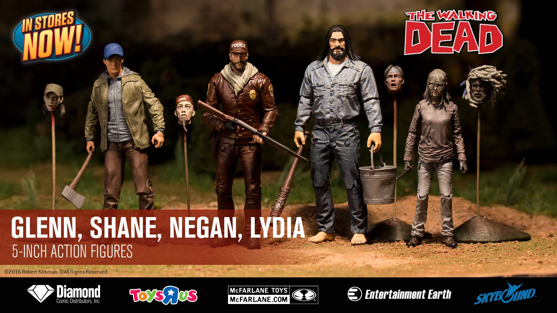 The walking sale dead comic toys