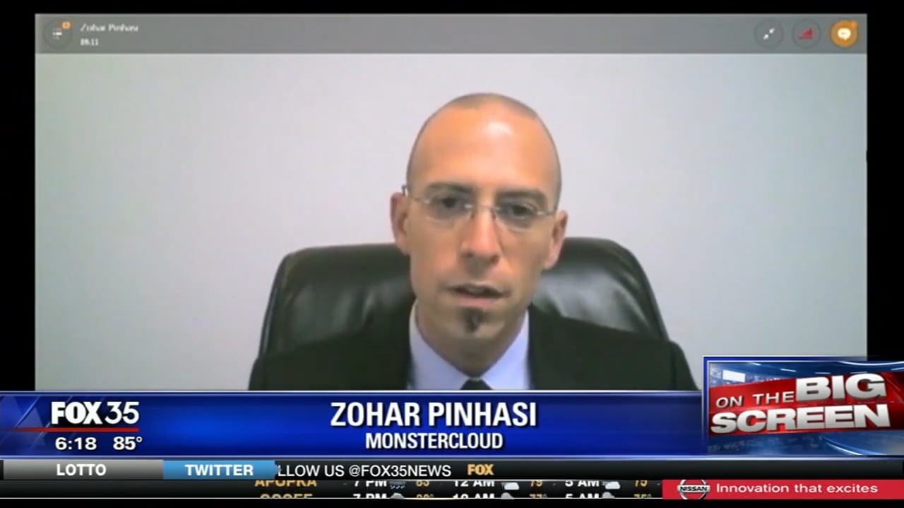 Zohar Pinhasi MonsterCloud's C.E.O talks to "FOX NEWS" about the recent "Brad Pitt" Facebook virus