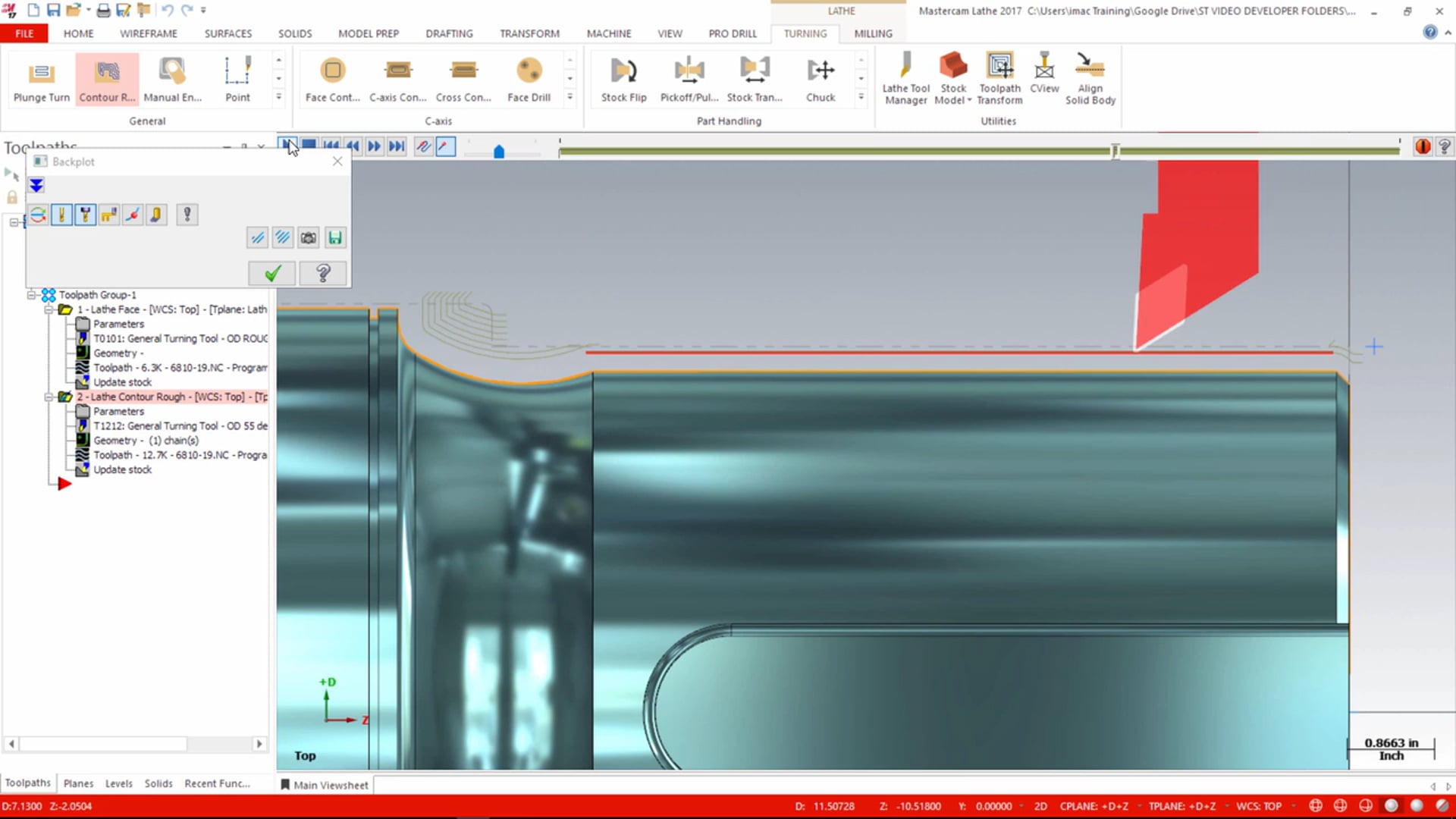 Lathe Toolpaths