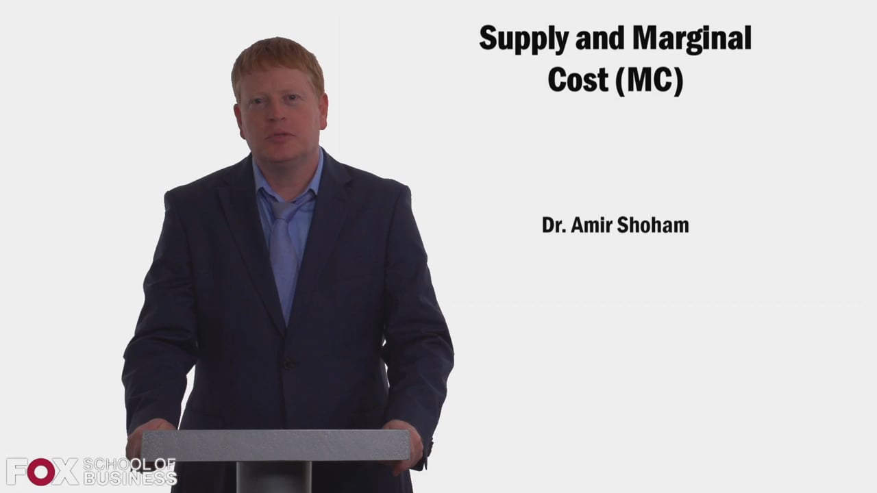 Supply and Marginal Cost Part 1