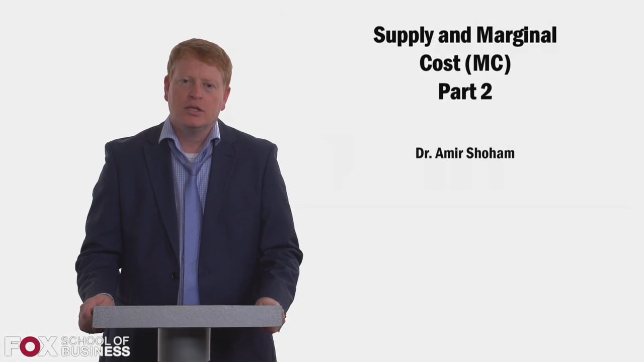 Supply and Marginal Cost Part 2