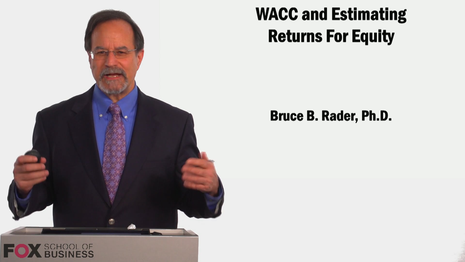 WACC Estimating Returns for Equity