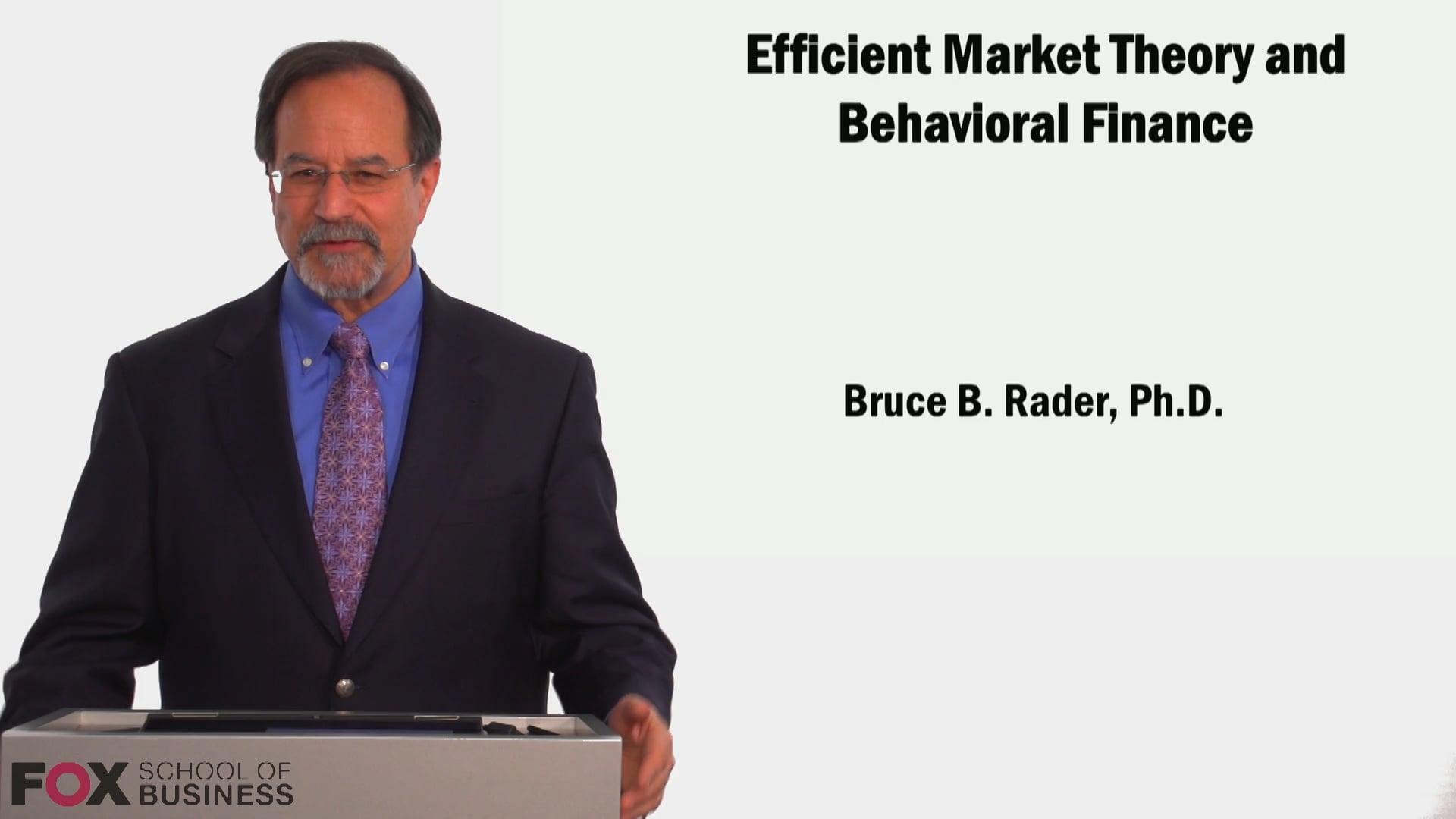 Efficent Market Thoery and Behavioral Finance