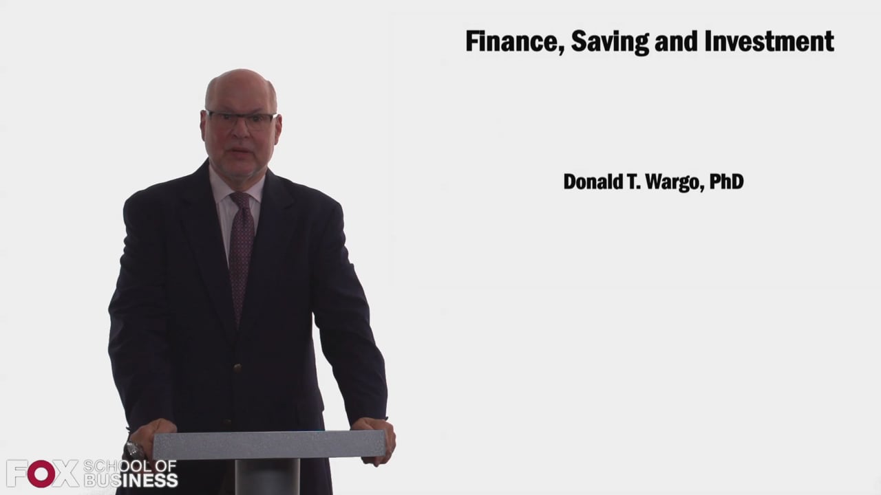 Finance, Saving, and Investments