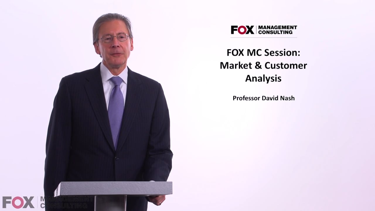 Login to view Fox MC Session: Market Customer Analysis