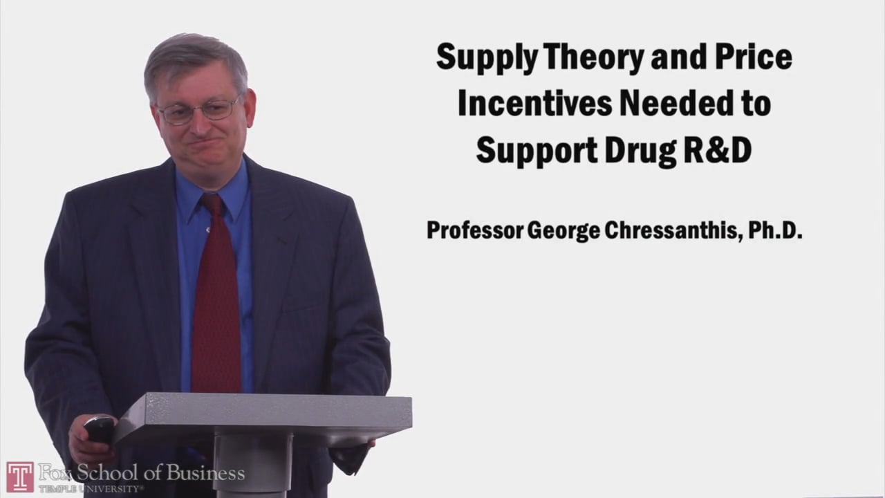 Supply Theory and Price Incentives Needed to Support Drug R and D