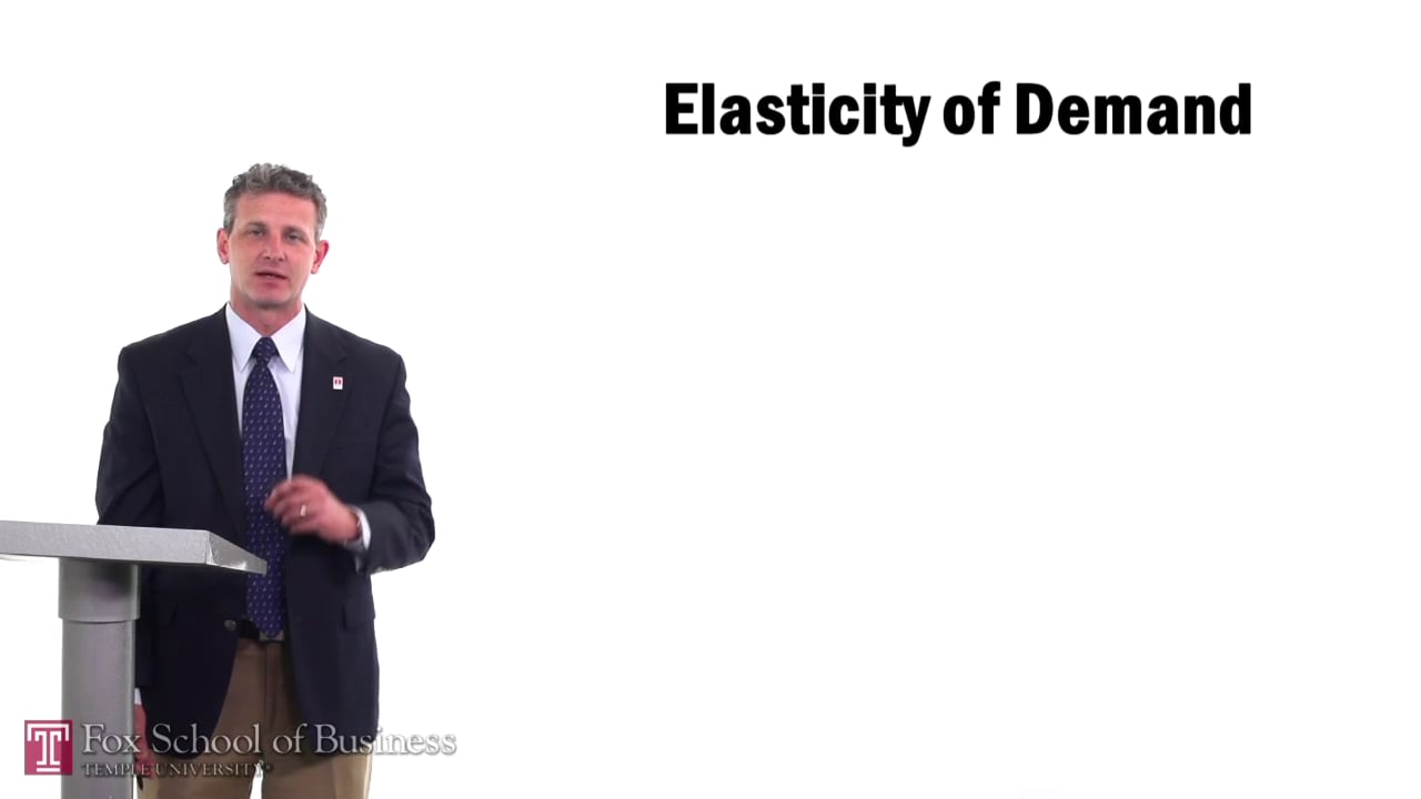 Elasticity of Demand