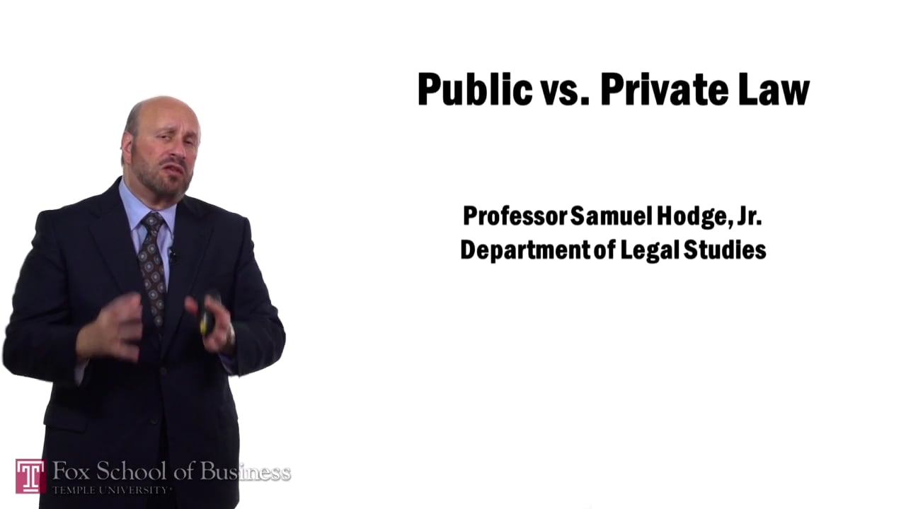 Public v Private Law: Public