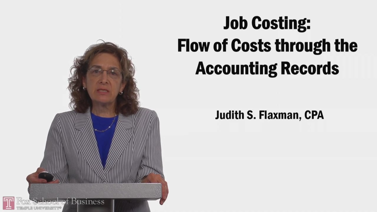 Job Costing Flow of Costs through the Accounting Records