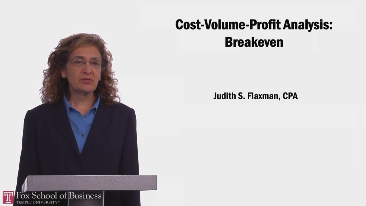 Cost-Volume-Profit Analysis: Breakeven
