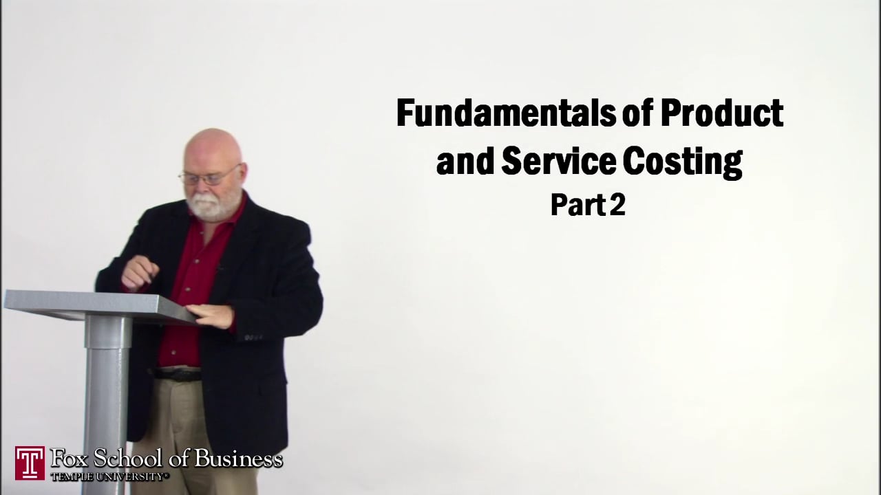 Fundamentals of Product and Service Costing II