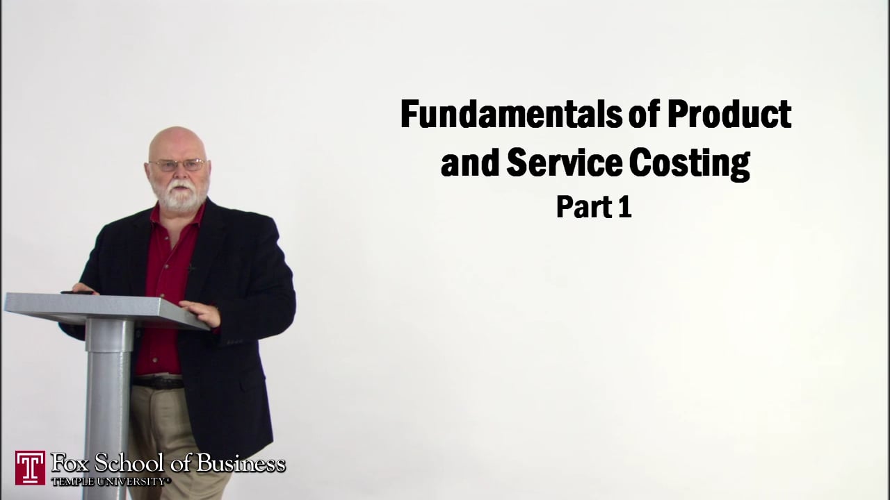 Fundamentals of Product and Service Costing I