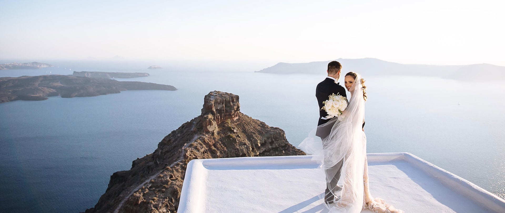 Victoria & Tim Wedding Video Filmed at Santorini, Greece