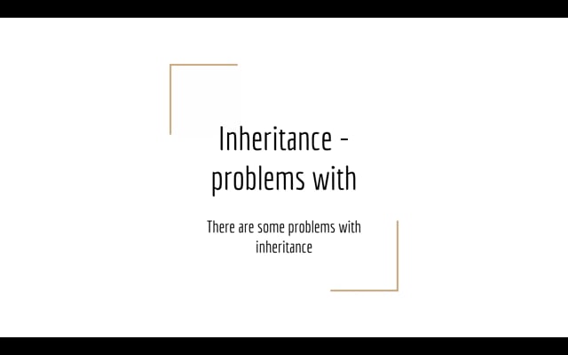 Java - Inheritance - Problems with inheritance on Vimeo