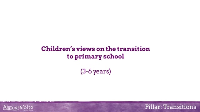Children’s views on the transition to primary school