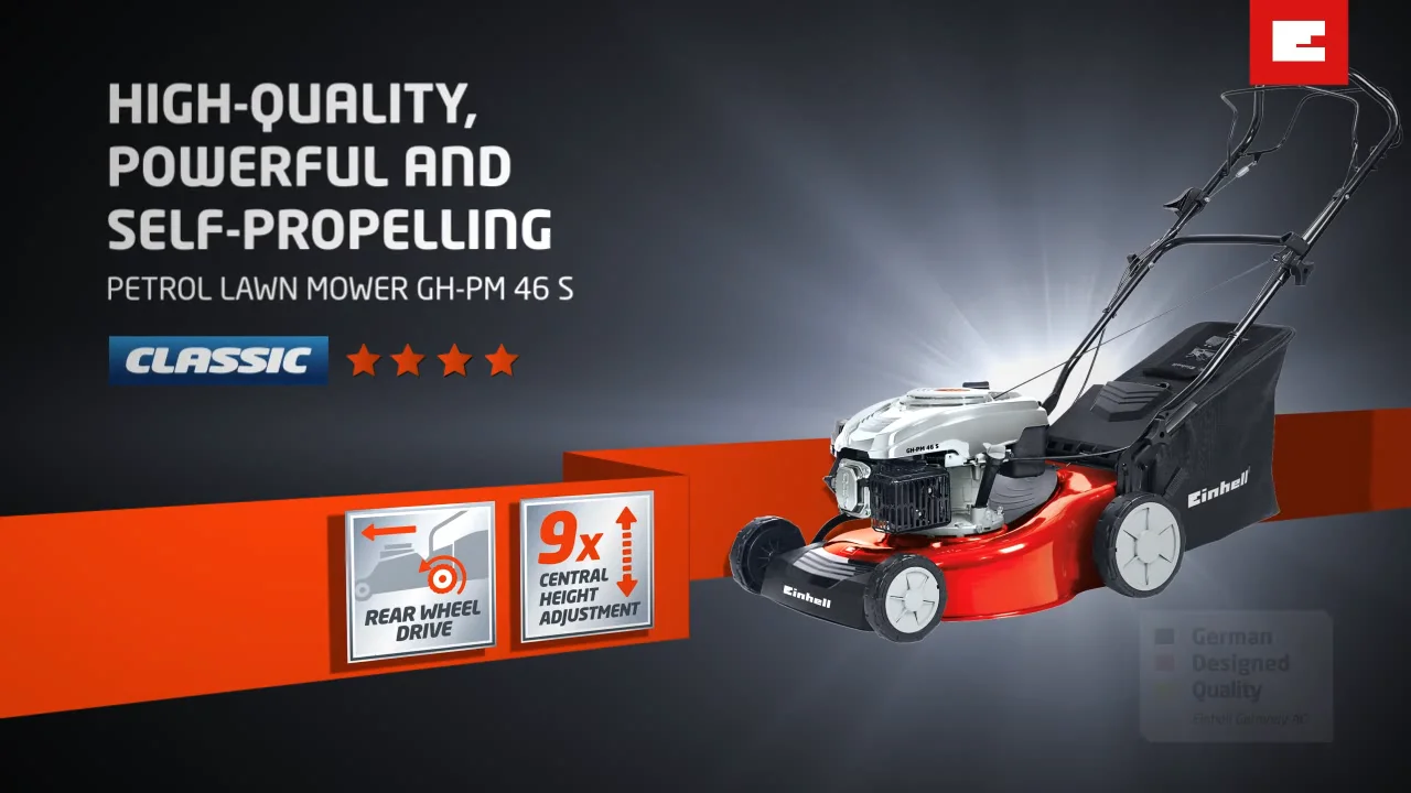 Einhell self propelled petrol lawnmower new arrivals