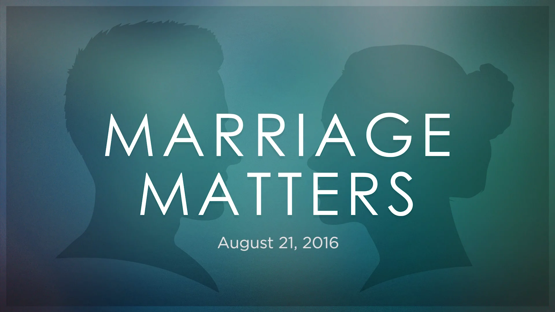 Marriage Matters PT 1 on Vimeo