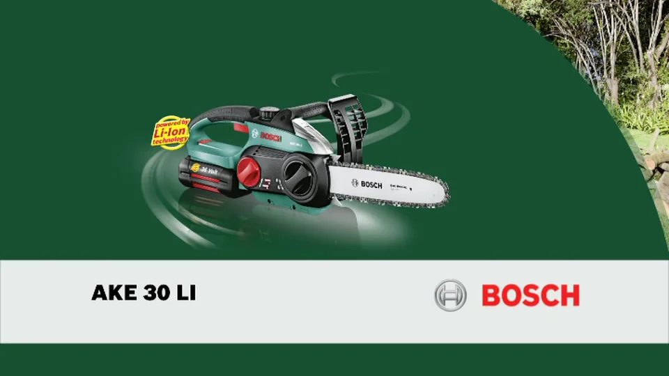 Bosch AKE 30 Li 36V Lithium Ion 30cm Cordless Chainsaw