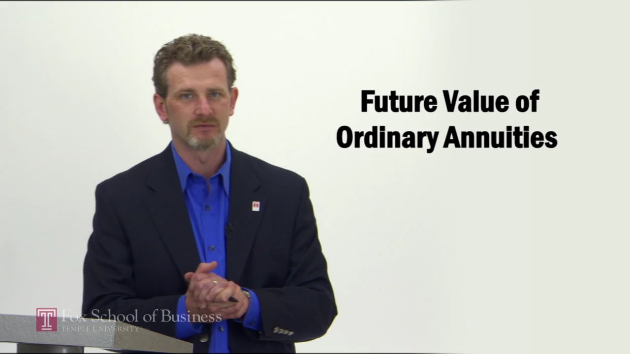Future Value of Ordinary Annuities