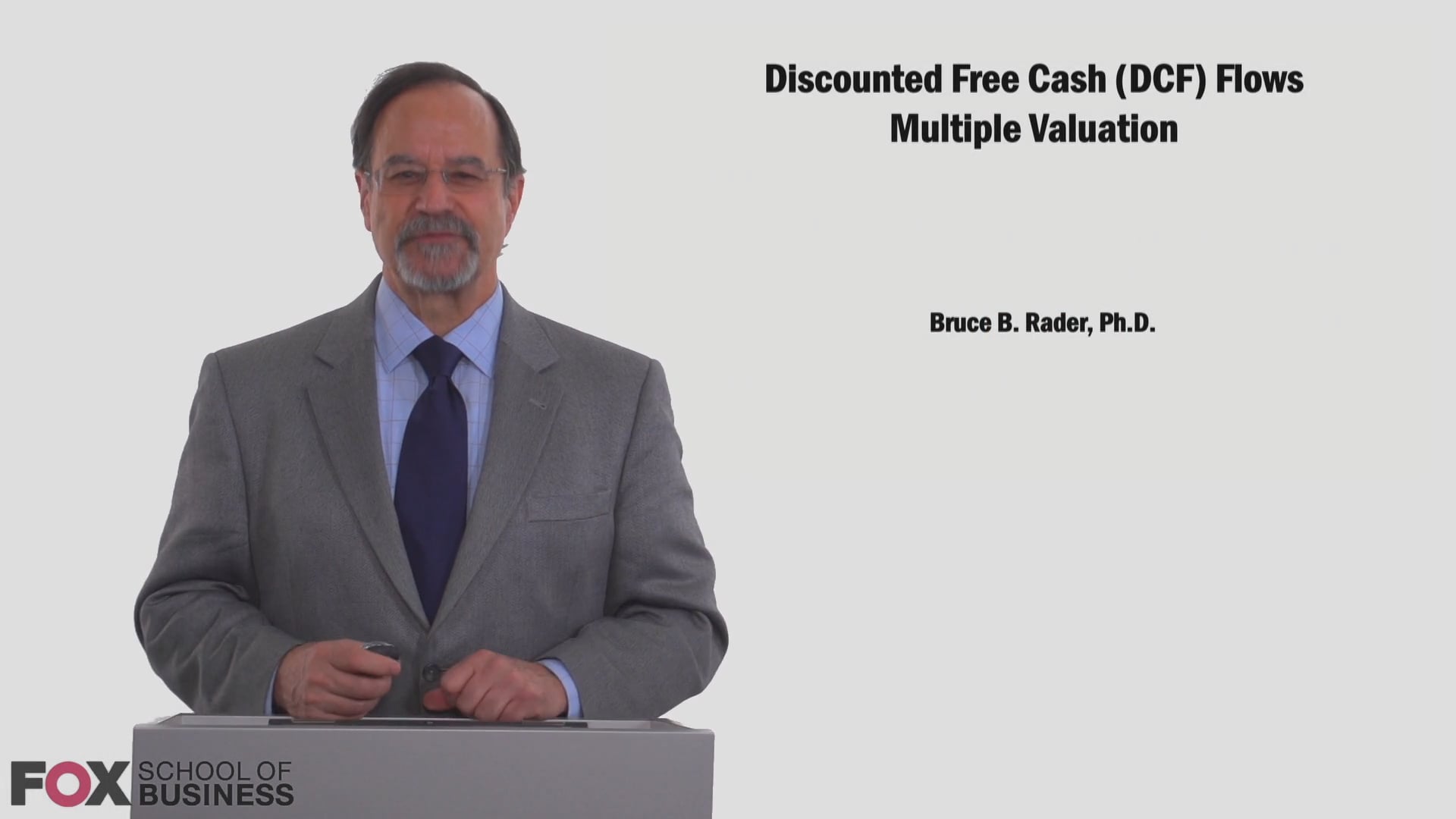 Discounted Free Cash (DCF) Flows: Multiple Valuation
