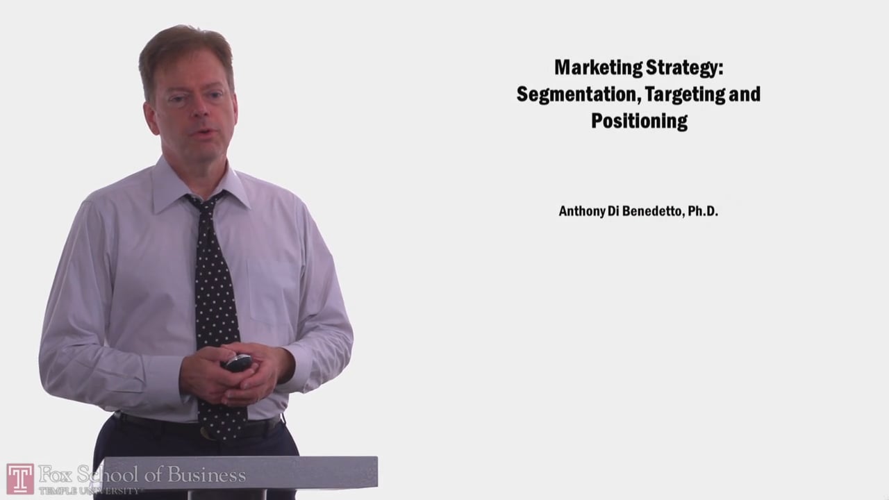 58080Marketing Strategy: Segmentation, Targeting and Positioning