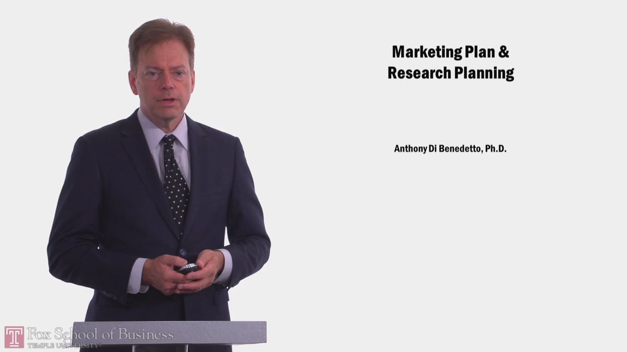 Marketing Plan & Research Planning