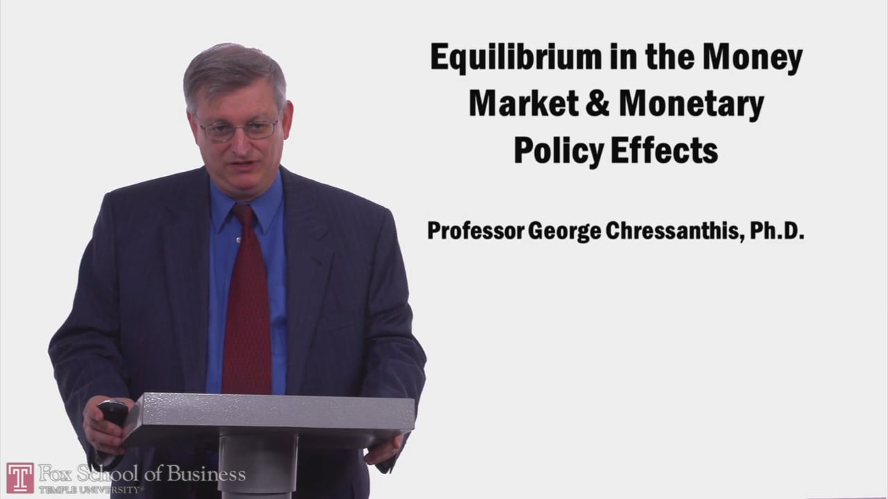 57973Equilibrium in the Money Market and Monetary Policy Effects