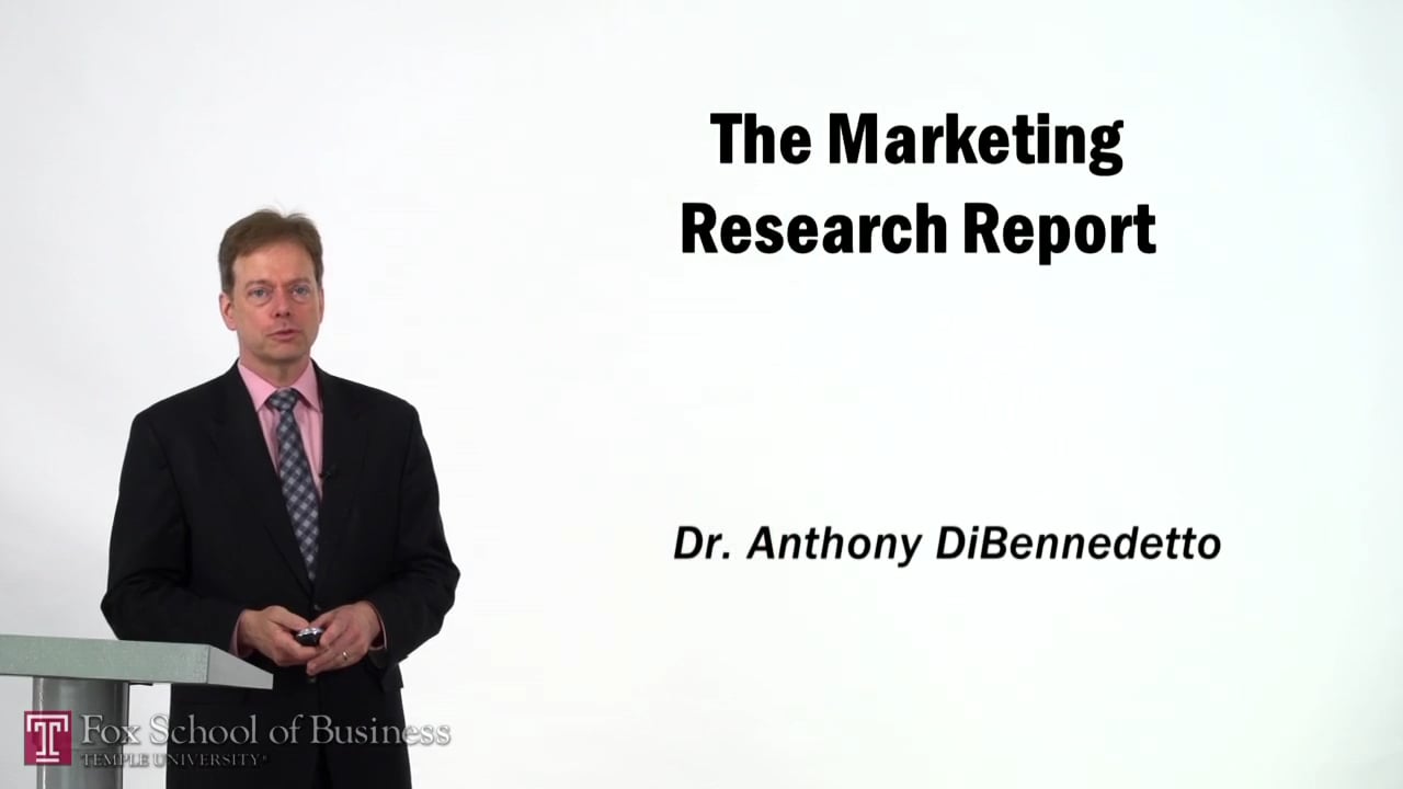 The Marketing Research Report