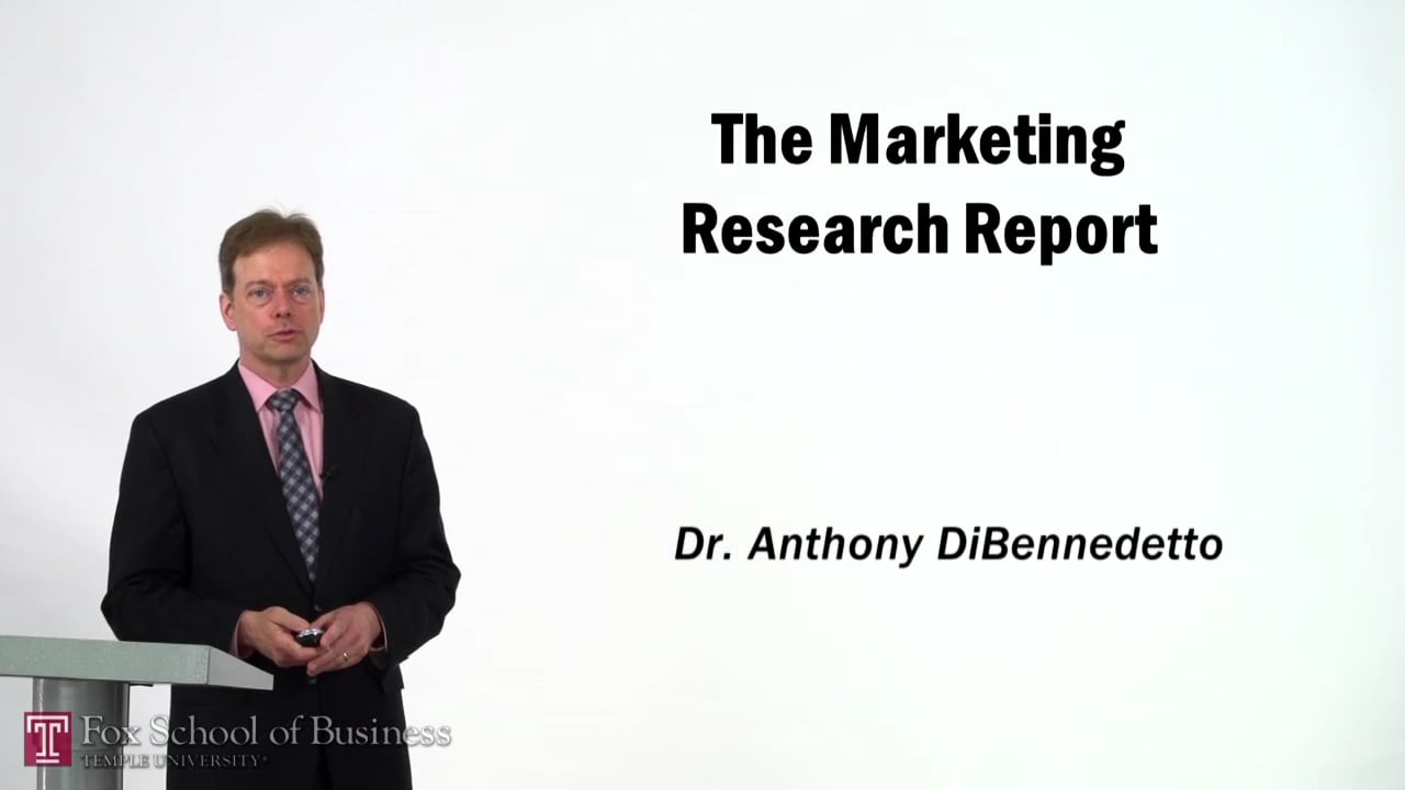Login to view The Marketing Research Report