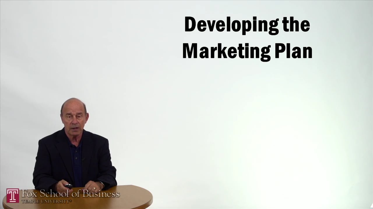 Developing the Marketing Plan