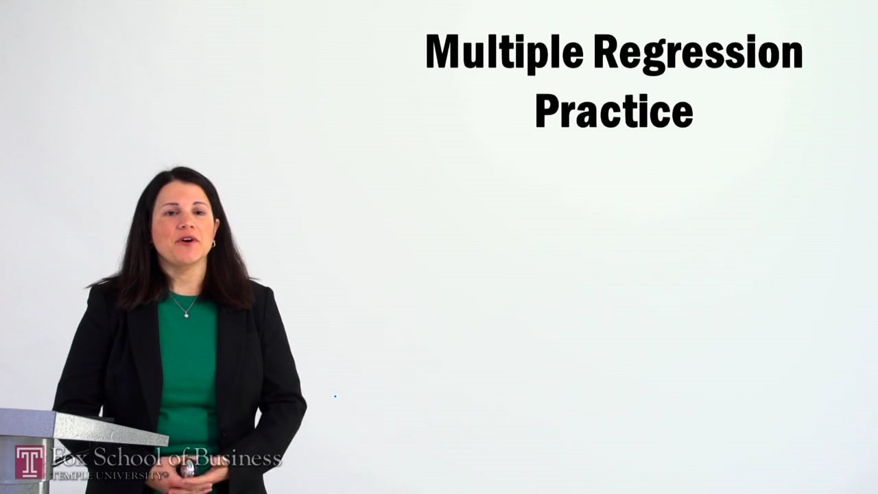 Multiple Regression Practice