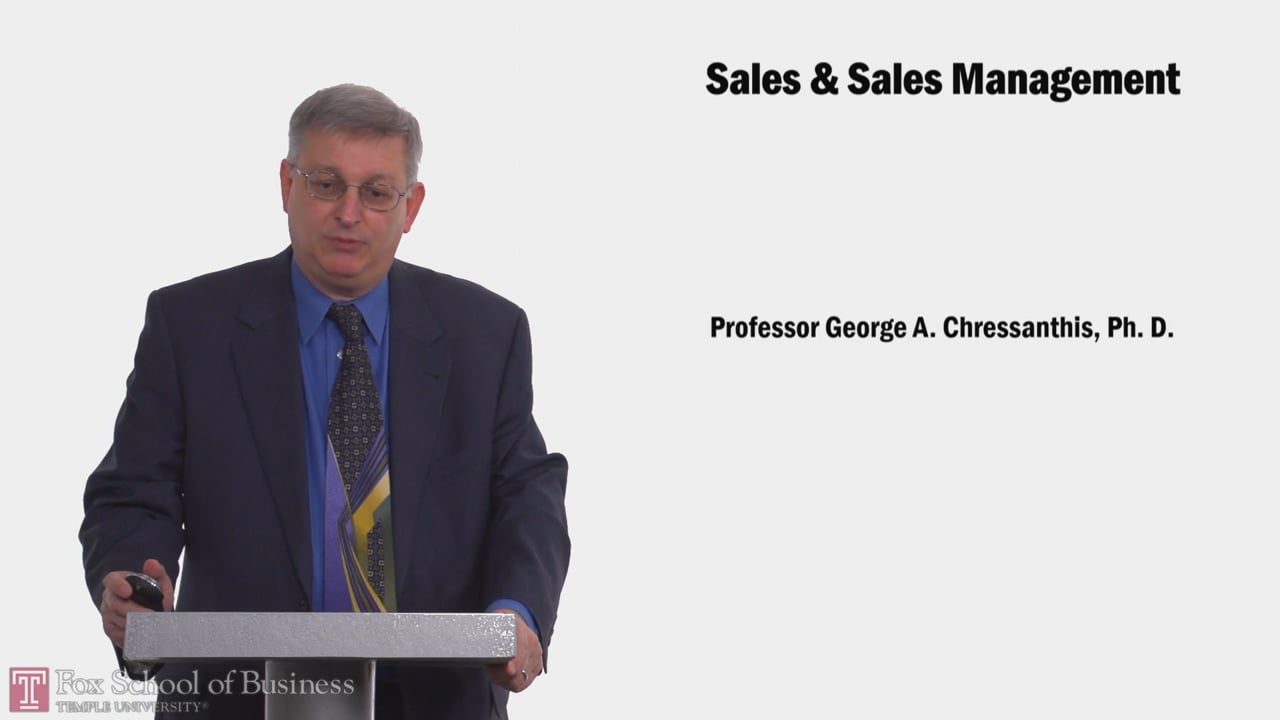 Sales and Sales Management