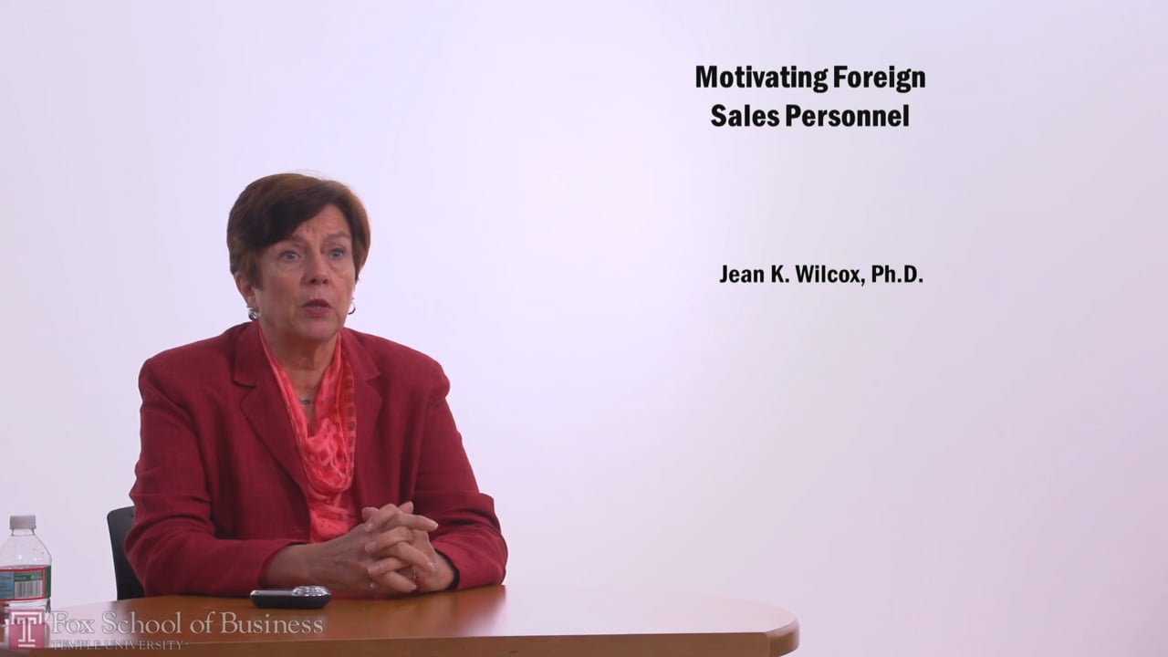 Motivating Foreign Sales Personnel