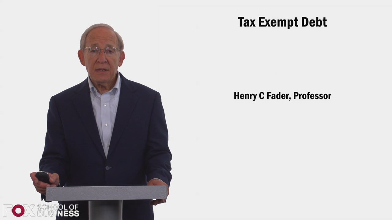Login to view Tax Exempt Debt
