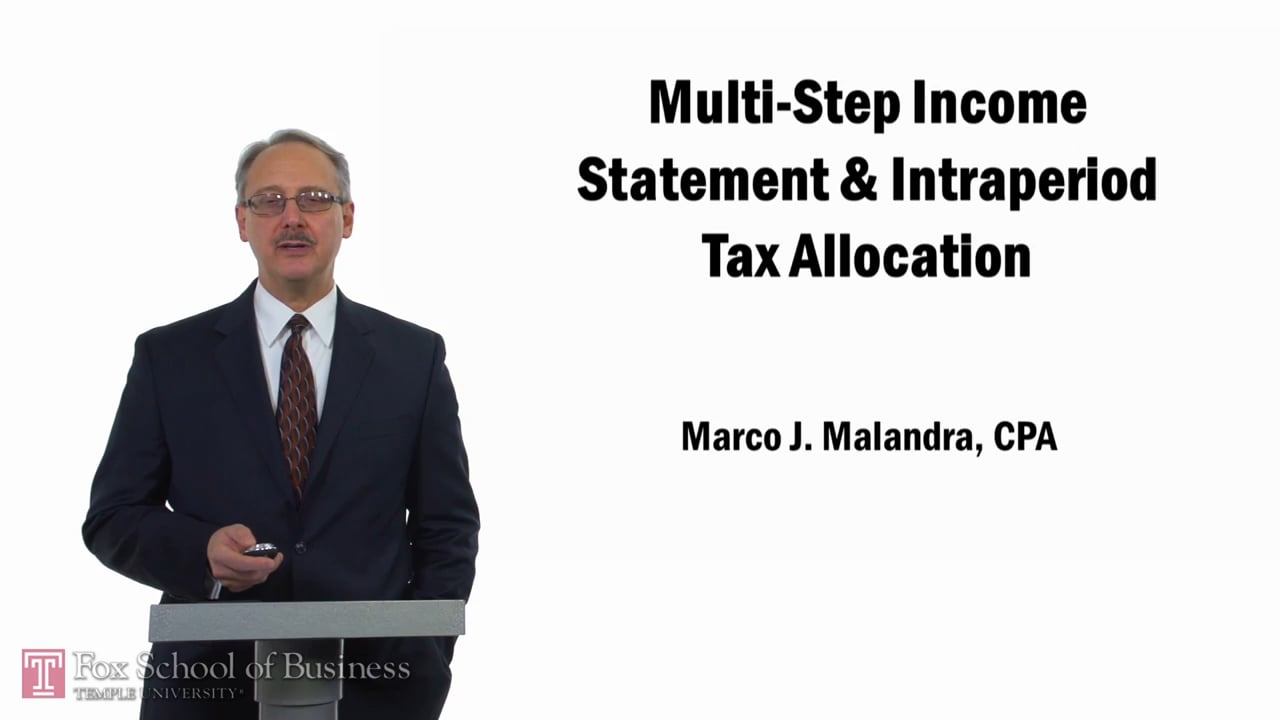 Login to view Multi-Step IS Intraperiod Tax Allocation