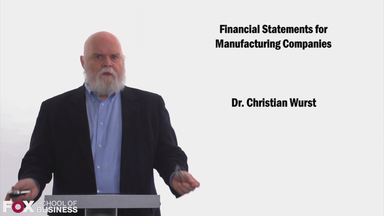 Login to view Financial Statements for Manufacturing Companies